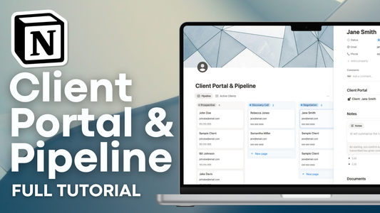 Build a Client Portal & Pipeline System in Notion (FULL Tutorial)