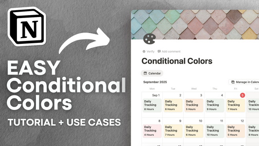 Visualize Notion Databases with Conditional Colors | Full Guide & Tutorial