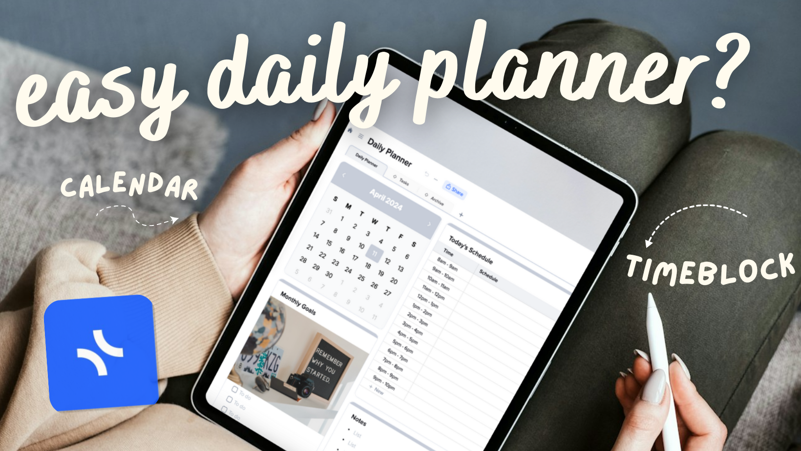 How to create a DAILY Planner with xTiles (+ free template & tutorial