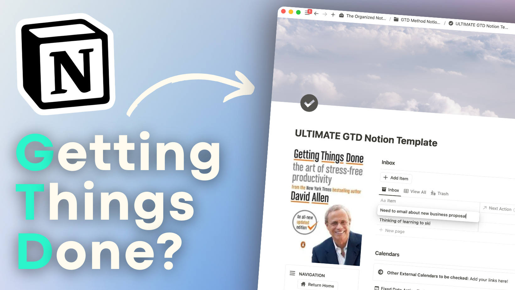 How to use Notion for GTD or Getting Things Done? The Organized Notebook