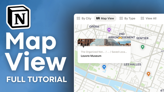 Notion's NEW Map View Database | Full Tutorial & Guide
