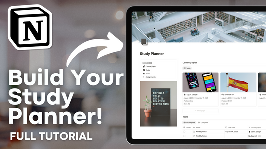 Create Your Perfect Notion Study Planner | Full Build & Tutorial