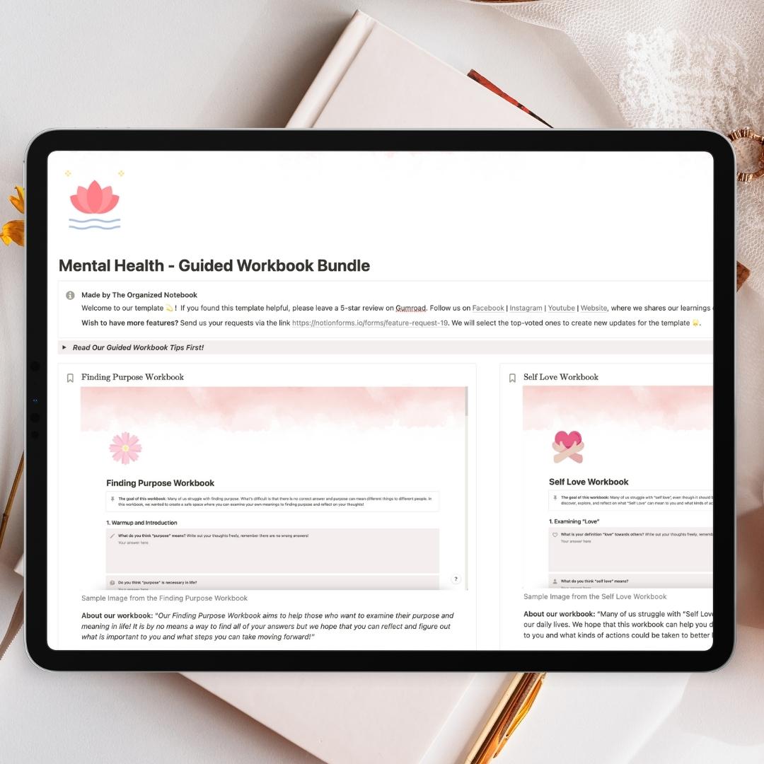 Mental Health Guided Workbooks