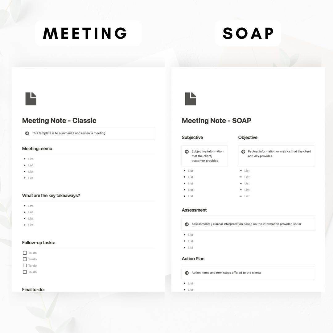 Note-Taking Bundle + AI Notion Template
