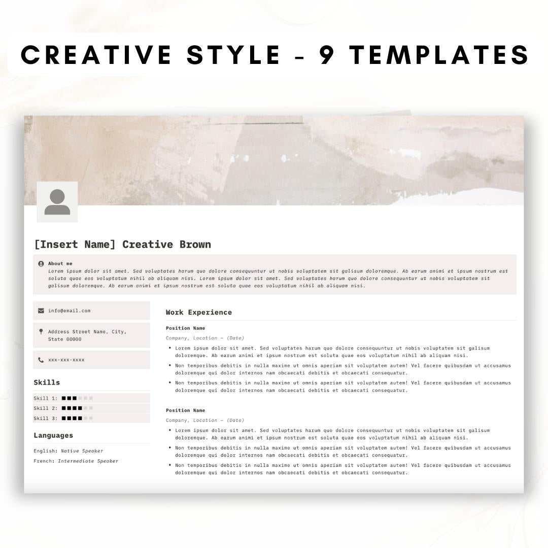 Resume and CV Notion Template Bundle