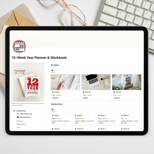 12-week year planner notion template
