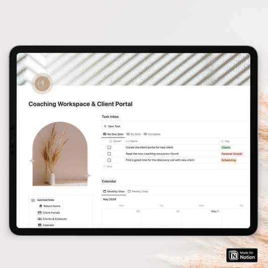 Ultimate Coaching Workspace & Client Portal Notion Template