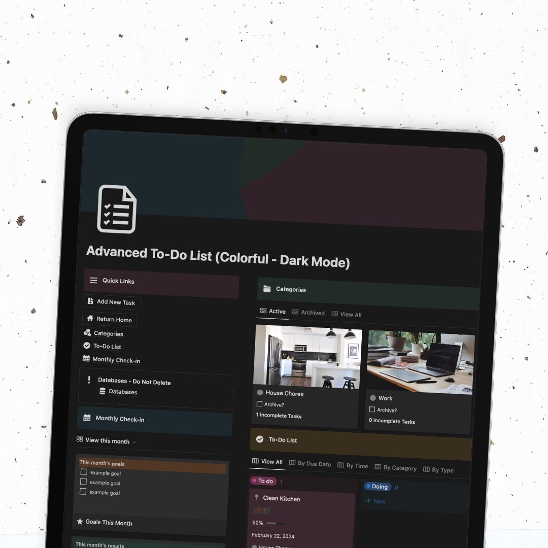 To-do list notion template