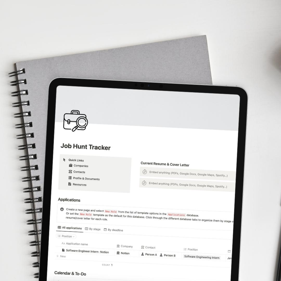 Job Hunt Tracker Notion