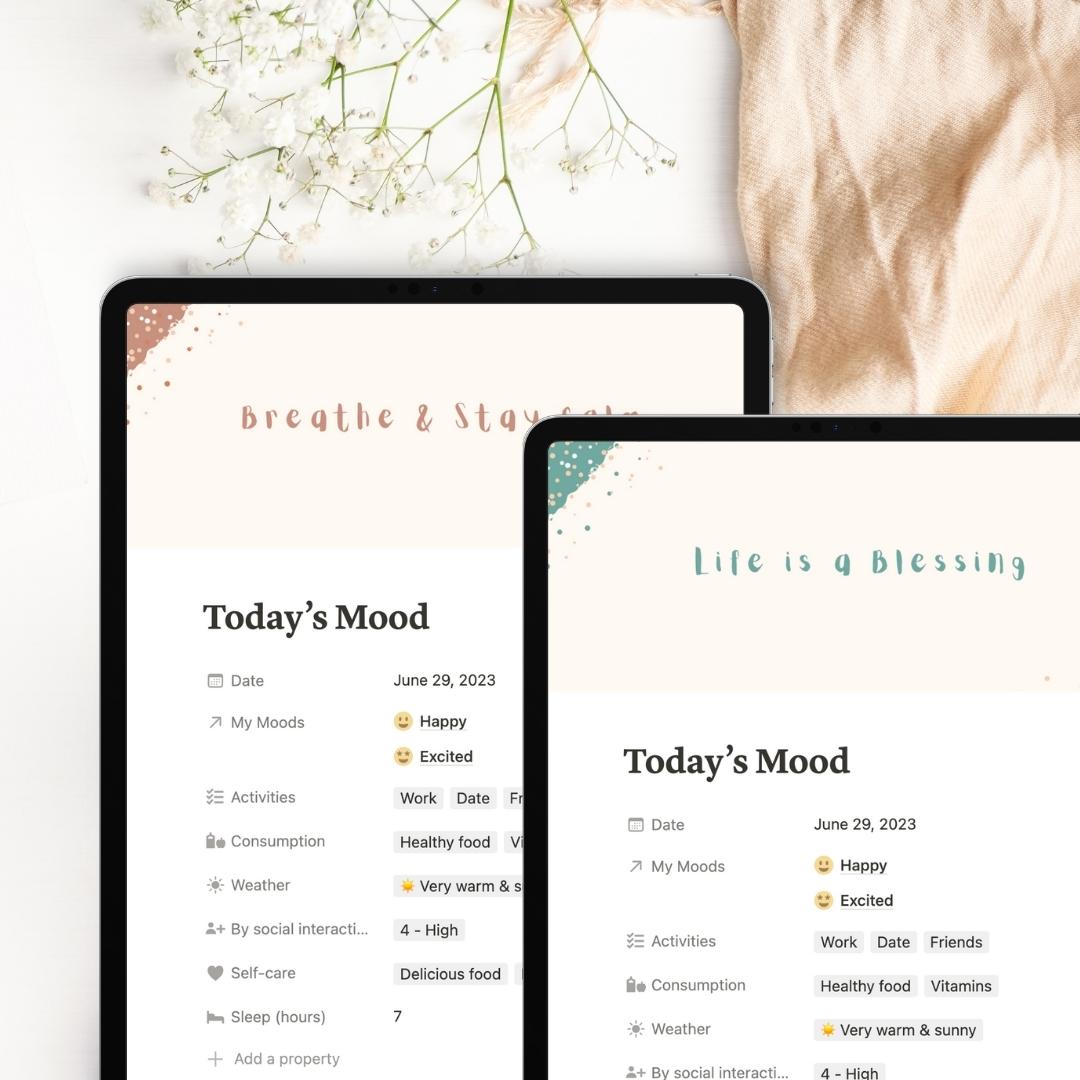 inspirational notion cover photo set