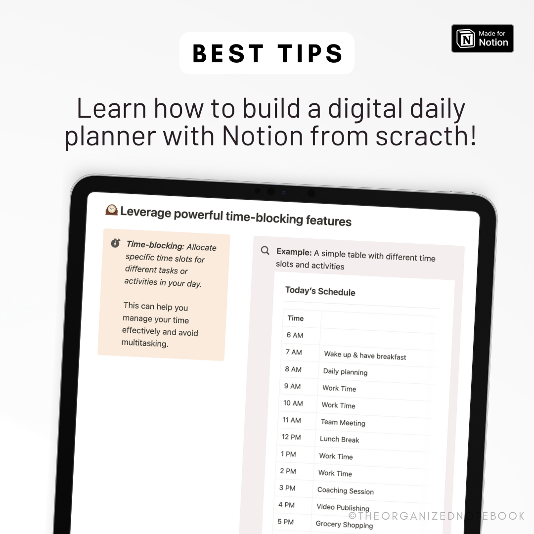Notion Workshop: How to Build a Planner? (May 23rd, 2024)