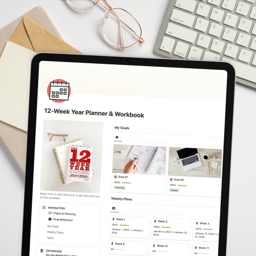 12-week year planner notion template