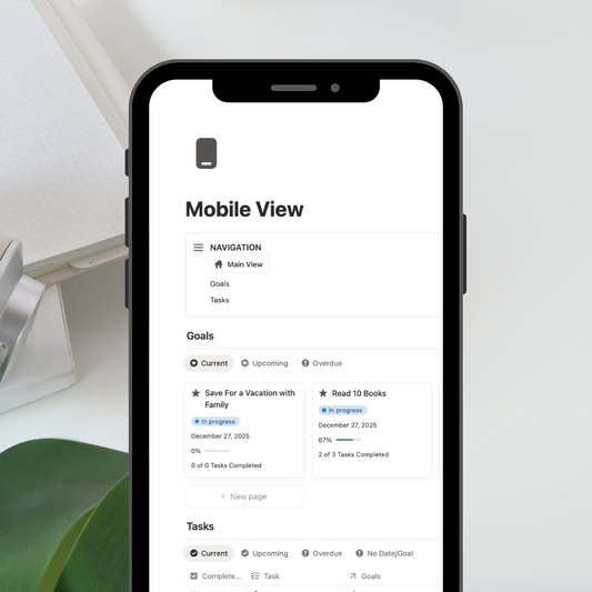 ULTIMATE Yearly Goal Planner Notion Template