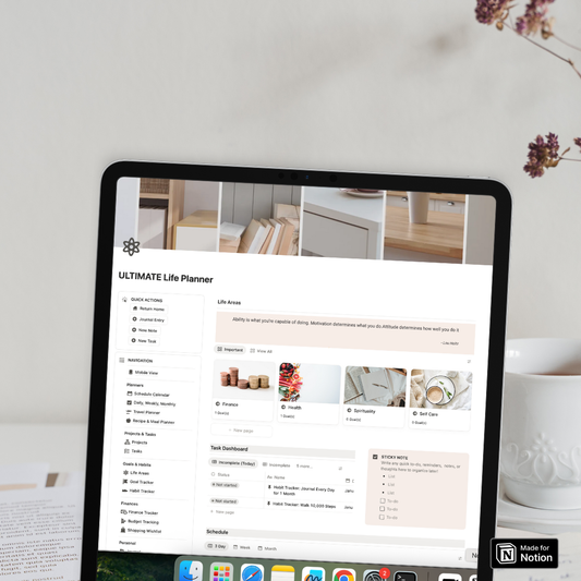 ULTIMATE Life Planner Notion Template