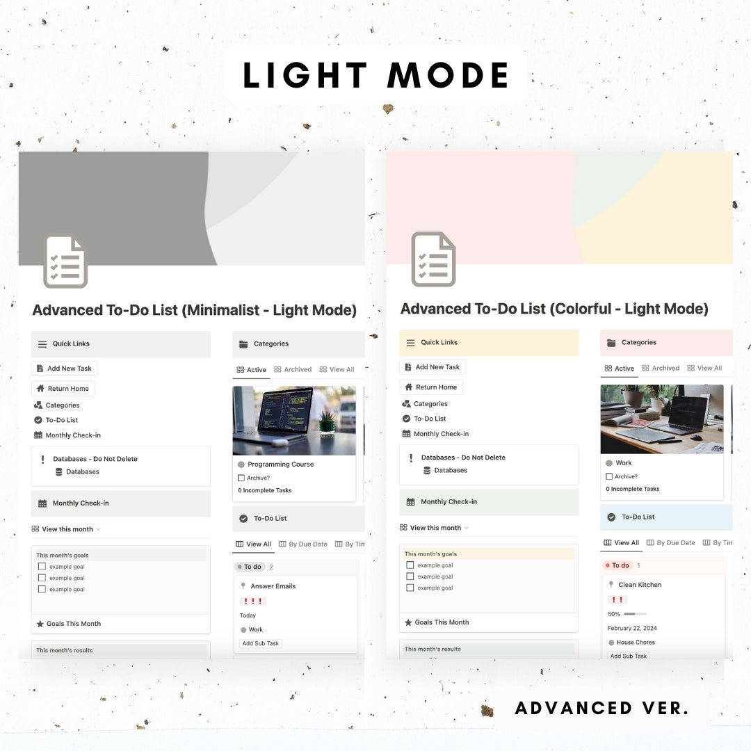 to-do list notion template