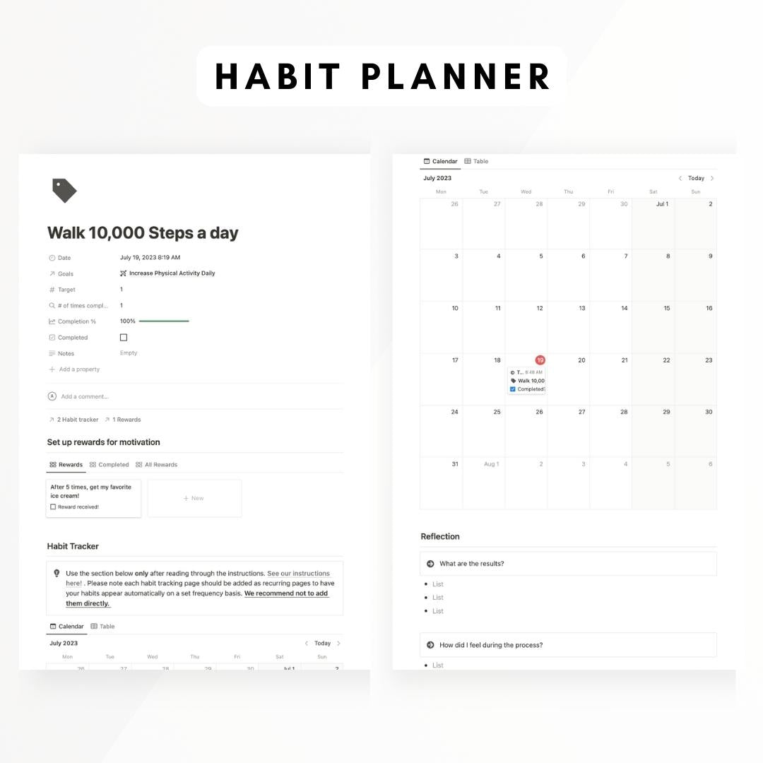 Goal & Habit Tracker System