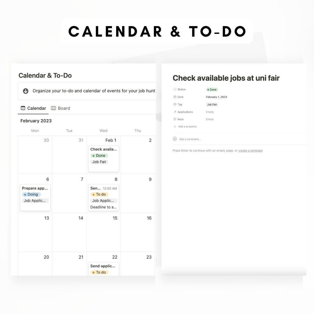 Job Hunt Tracker Notion