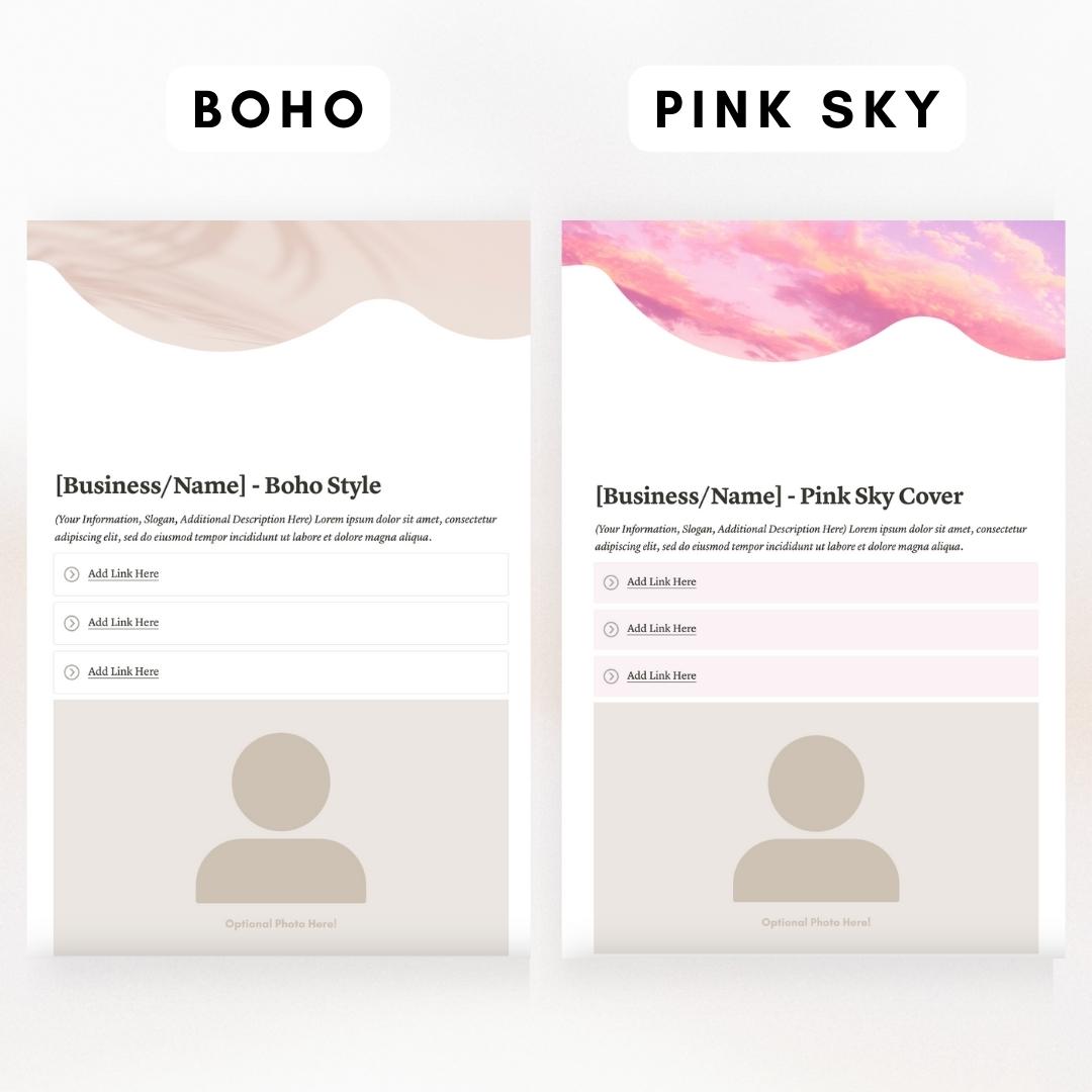 notion link in bio template