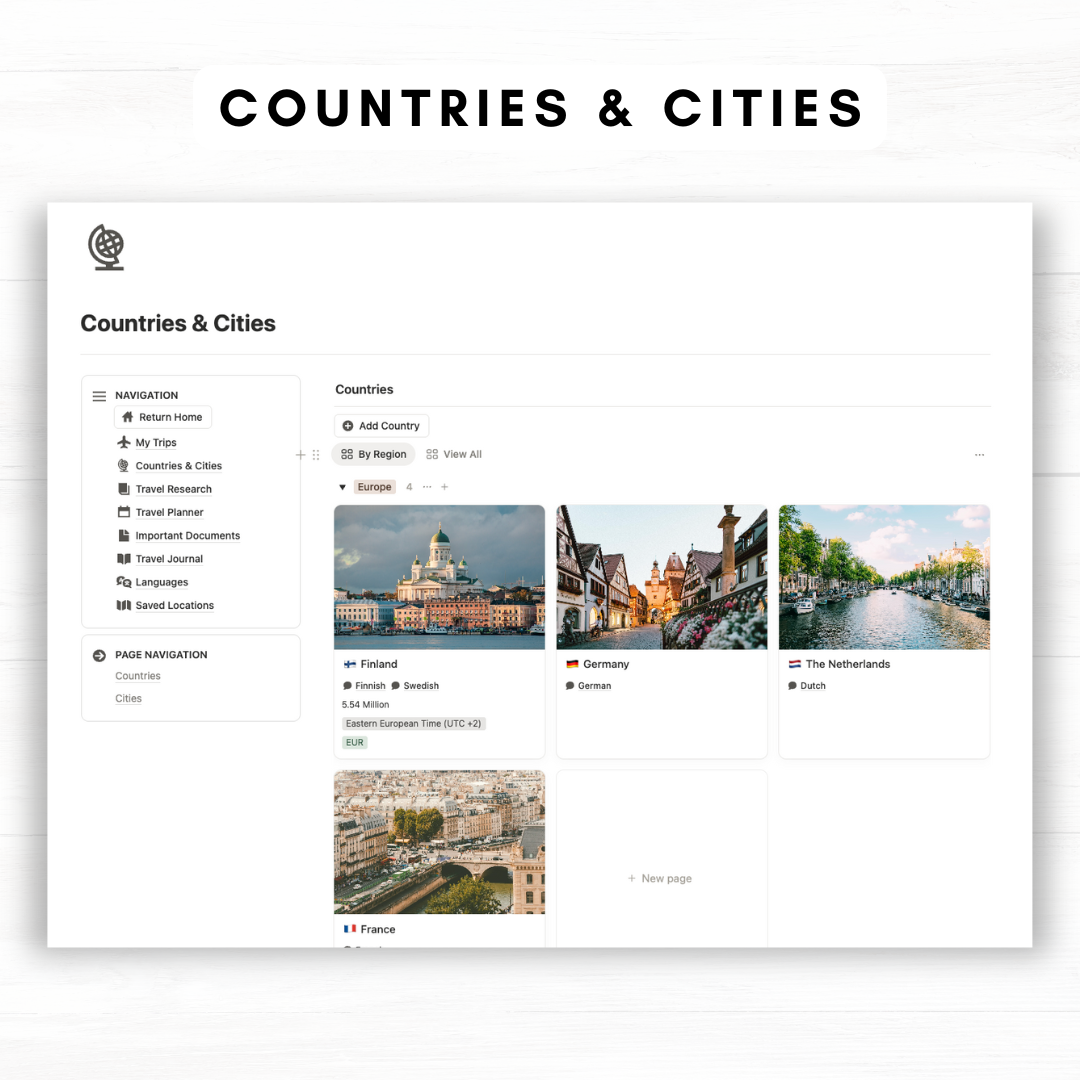ULTIMATE Travel Journal & Planner (Premium + AI) Notion Template