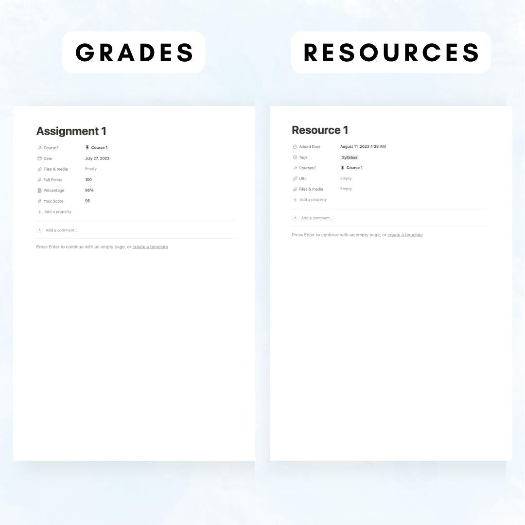 ghibli inspired student planner notion template