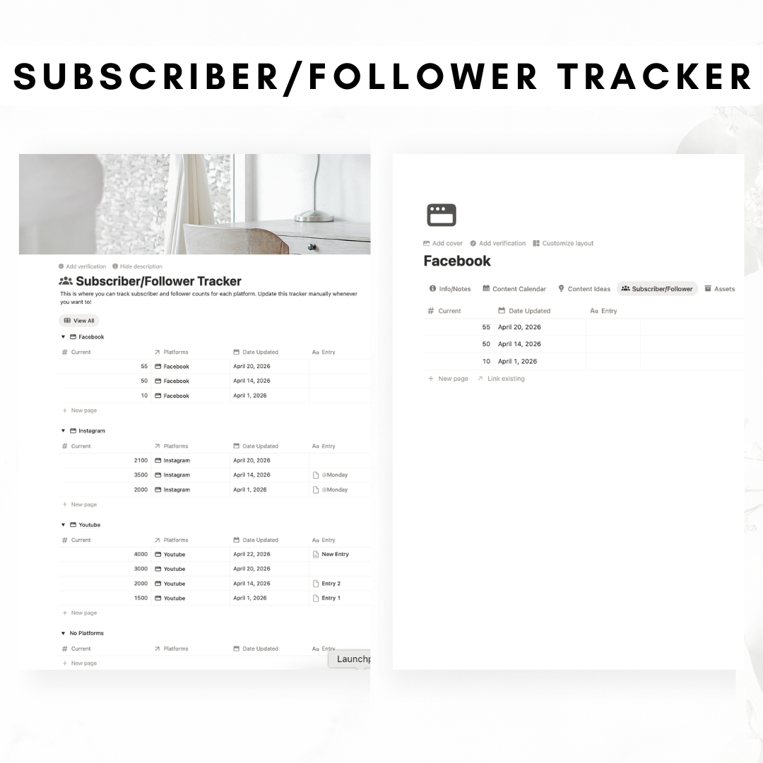 Content Planner Notion Template