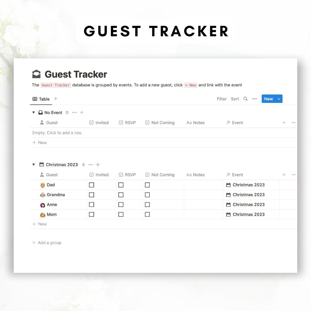 notion celebration and holiday planner