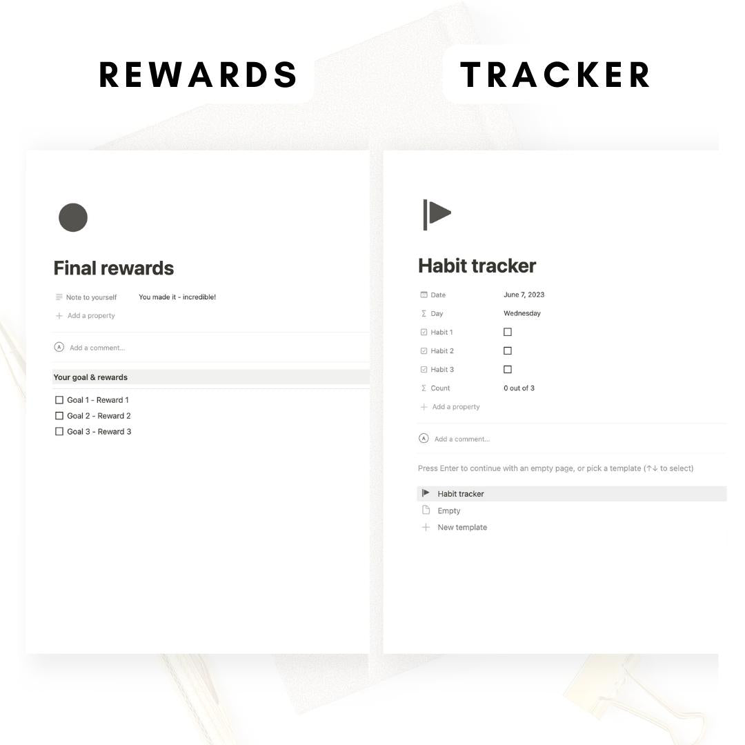 habit tracker notion template