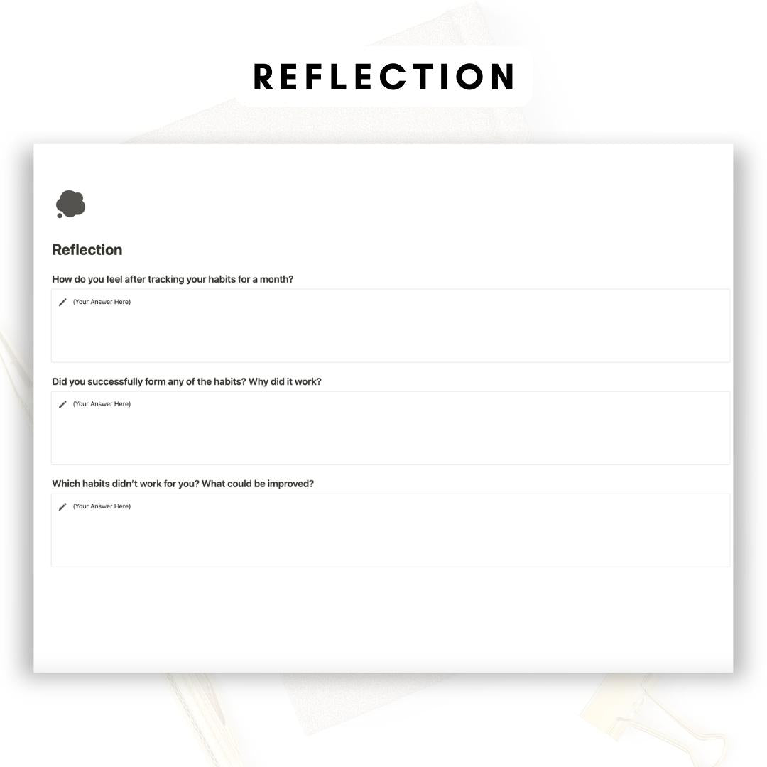 habit tracker notion template