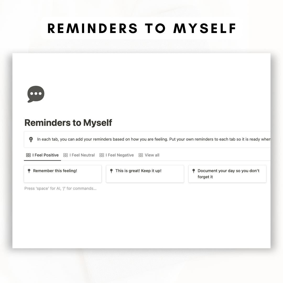 Mood Tracker and Journal Notion Template