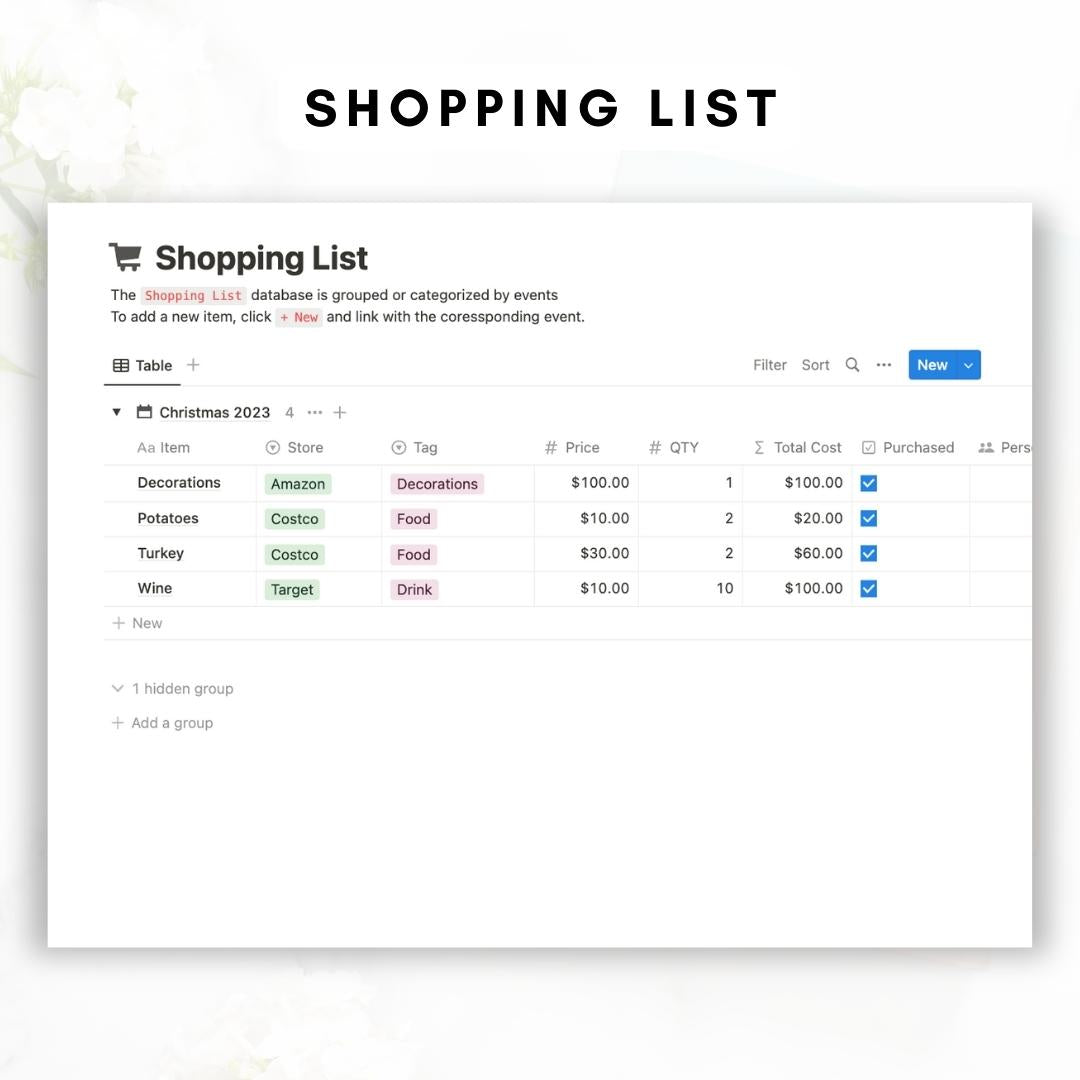 notion celebration and holiday planner