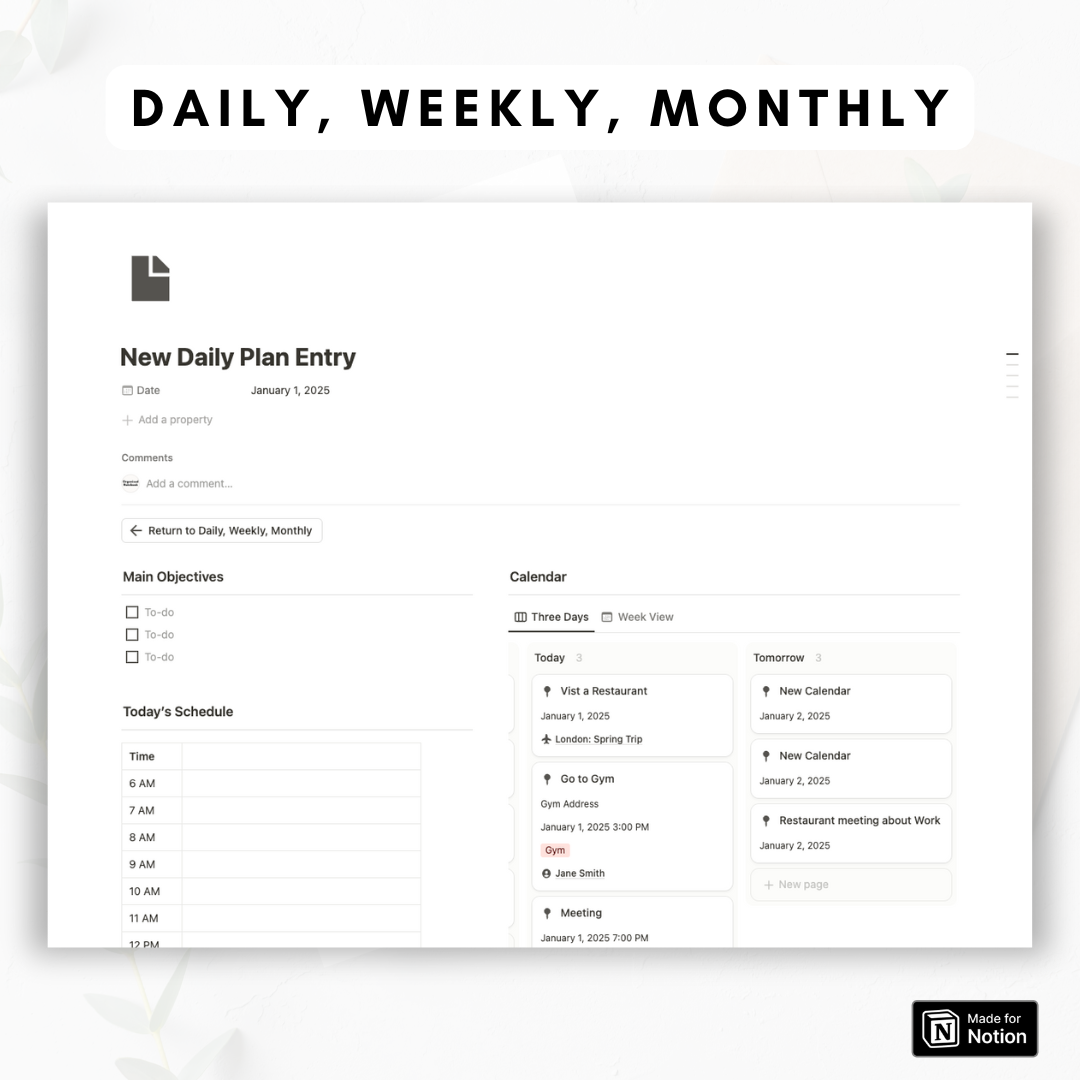 ULTIMATE Life Planner Notion Template
