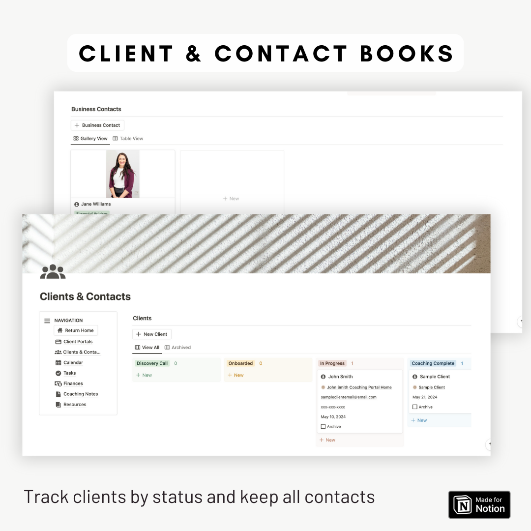 Ultimate Coaching Workspace & Client Portal Notion Template