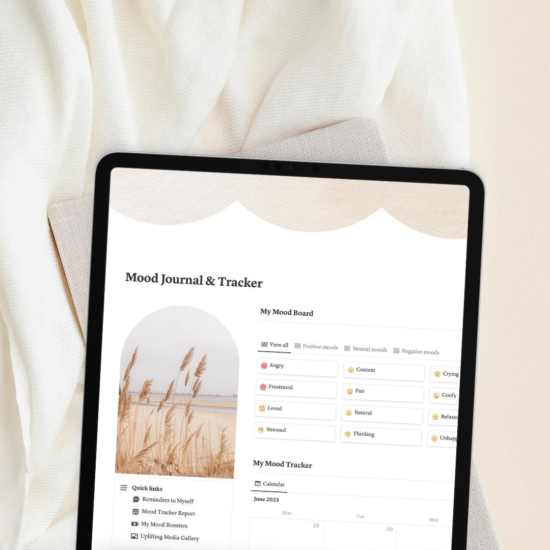 Mood Tracker and Journal Notion Template
