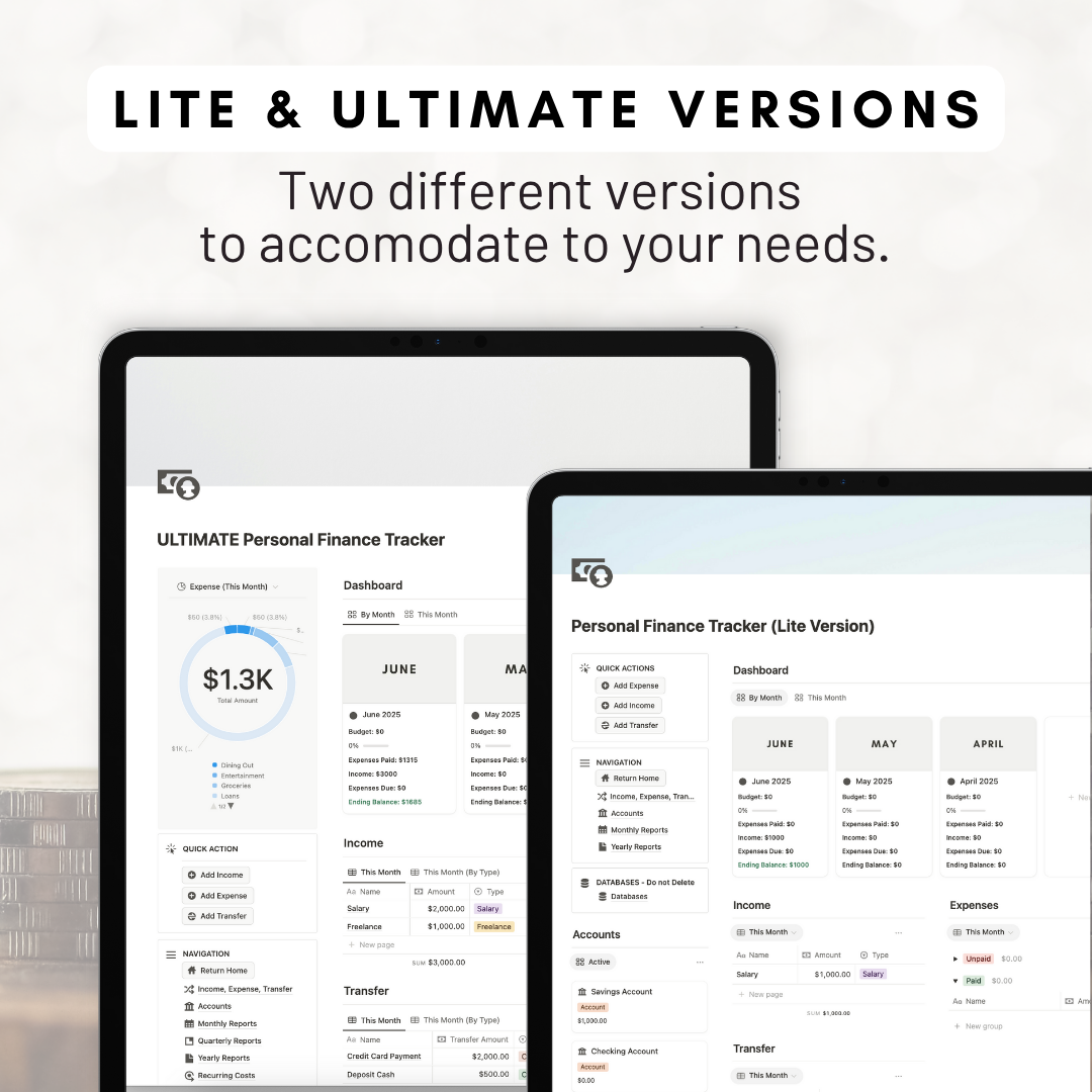 ULTIMATE Personal Finance Tracker Notion Template