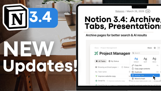 7 NEW Features in the Notion 3.4 Update | Full Tutorial & Guide
