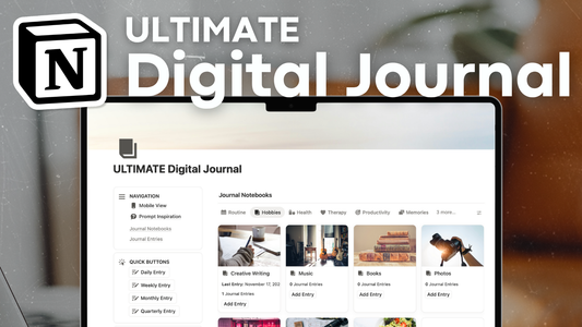The BEST Digital Journal Notion Template? | Tutorial & Notion Template Tour
