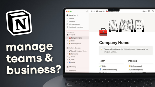 How to use Notion for your business and your team? (Full Guide 2024)