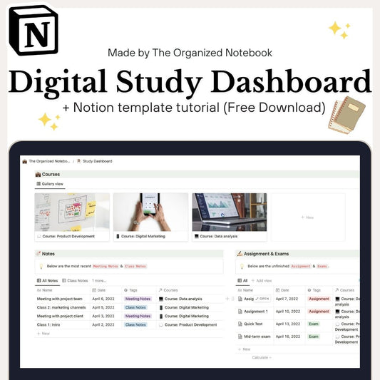 Study Dashboard Notion Template