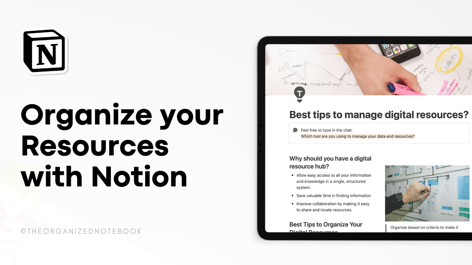 Best Tips: Organize your Resources with Notion (2024) – The Organized ...