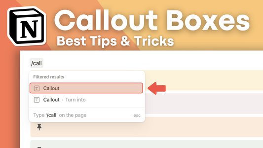 BEST Use Cases for Callout Blocks in Notion! | Easy Tips & Tricks