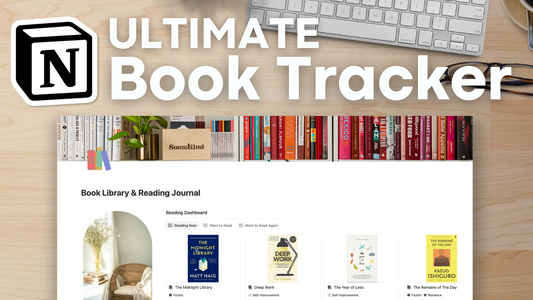 Book Library  & Reading Journal Notion Template: 3 Versions to Transform Your Reading in 2025