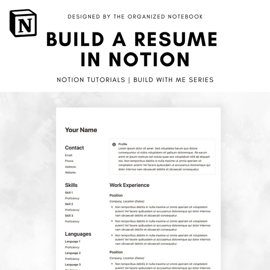 build notion resume