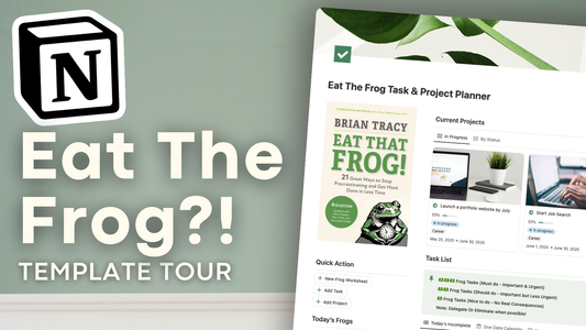 Eat That Frog Task Management: A Productivity System in Notion Based on Brian Tracy's Method