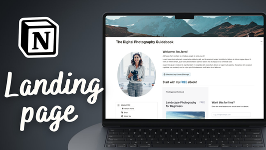 How to Build Your Digital Product Landing Page with Notion? | No-code & Easy Website