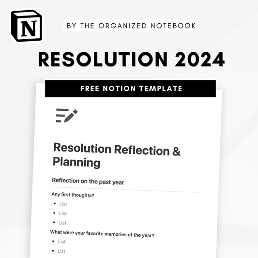 Jan Reset - Resolution Planning 2024 with notion