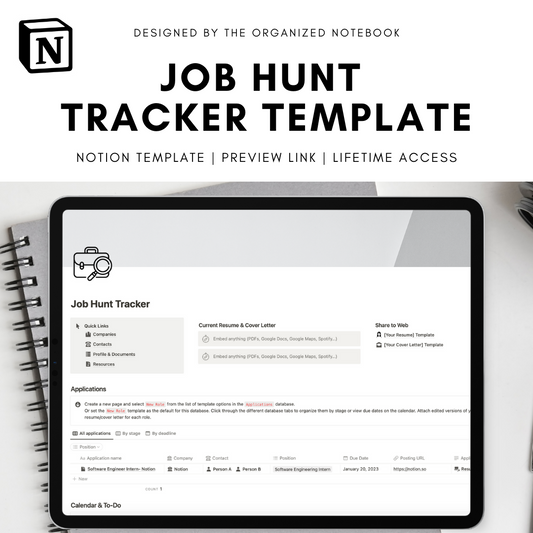 notion job hunt tracker template