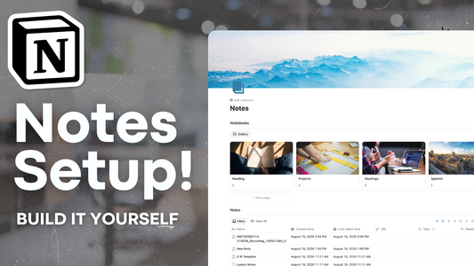 How to Create a Note-Taking Setup in Notion | Step-by-Step Tutorial