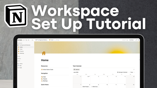 How to Get Started with Notion: Quick Workspace Setup Guide! (Tasks, Projects, Meetings)
