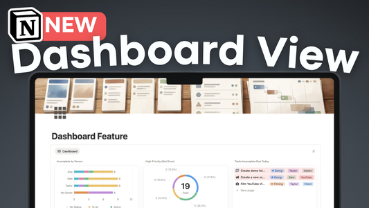 How to Use Notion's NEW Dashboard View | Full Guide & Tutorial