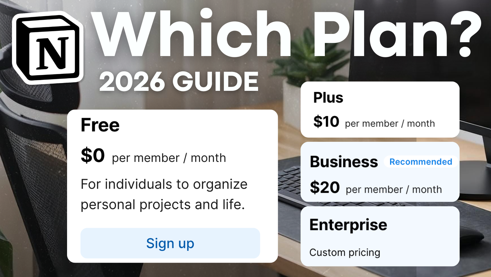 Course Notebook Template Notion Pricing Explained (2026 Full Guide) | Free vs. Plus vs. Busines ...